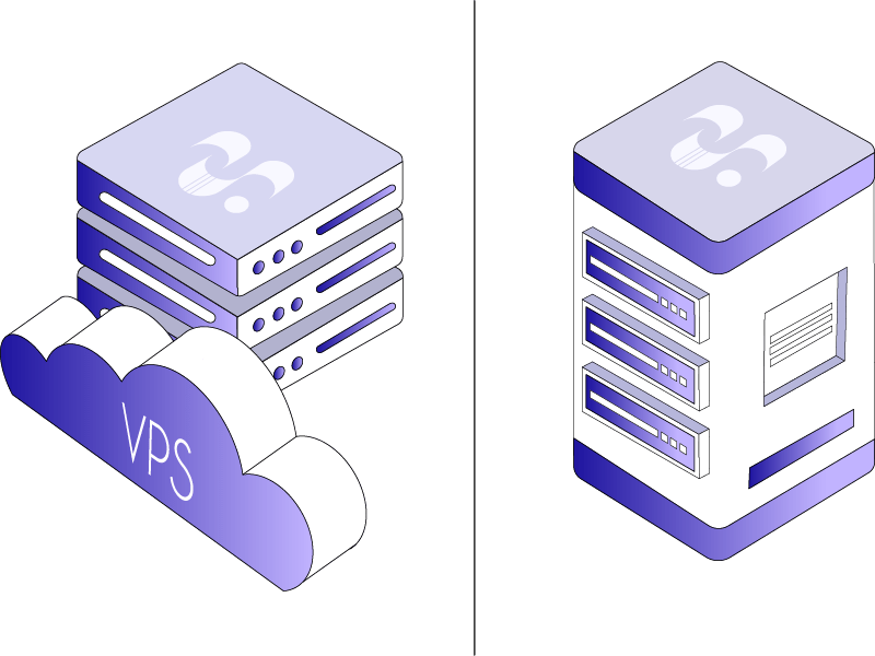تفاوت سرور مجازی با سرور اختصاصی